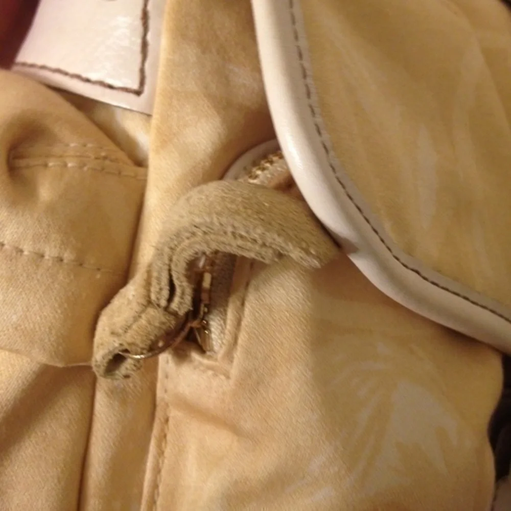 COACH vintage y2k scribble Hampton yellow front pocket bag